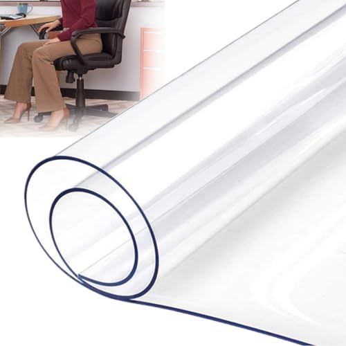 Clear PVC Desk Floor Mat for Carpet 0.06" Thick Q387725