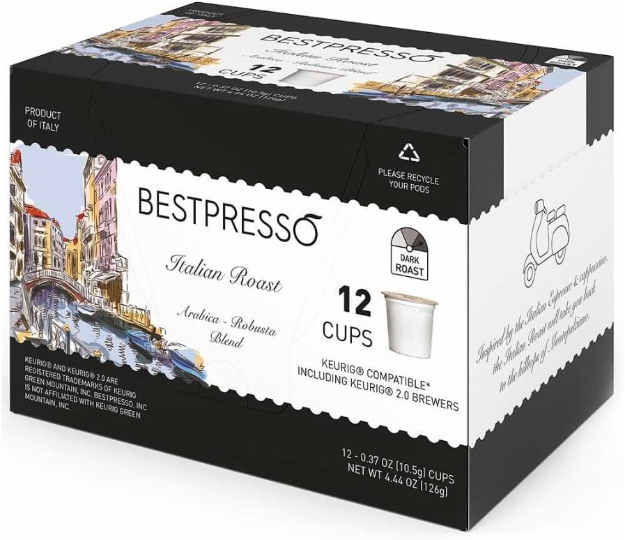 Stainless Steel Single Serve Coffee Maker with 12-Count K-Cup Set and Pod Organizer Q735506