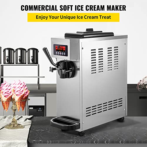 White Commercial Ice Cream Maker, 10-20L/H, 1000W U425547