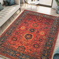 Machine Washable Non-slip Low Pile Area Rug (5' x 7') H537