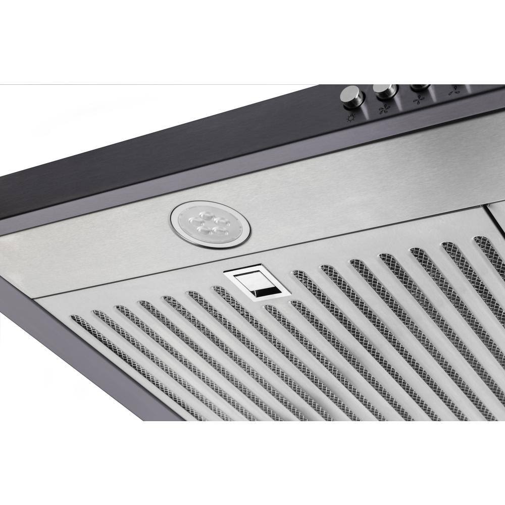 Black Stainless Steel Under The Cabinet Range Hood O185391