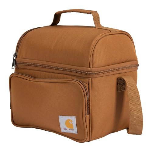 Insulated 12 Can Two Compartment Lunch Cooler Bag Black E395