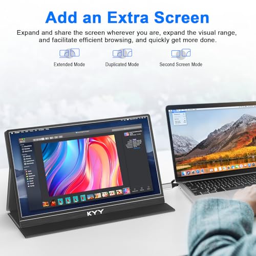 14" FHD 1080P USB-C HDMI Portable Monitor with VESA Mount W493606