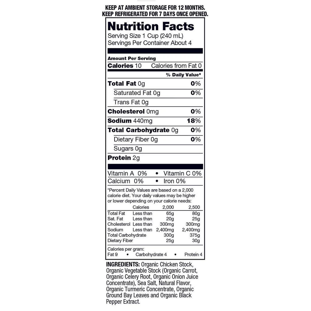 Organic Chicken Stock 32 Fluid Ounce (Pack of 6) N604703