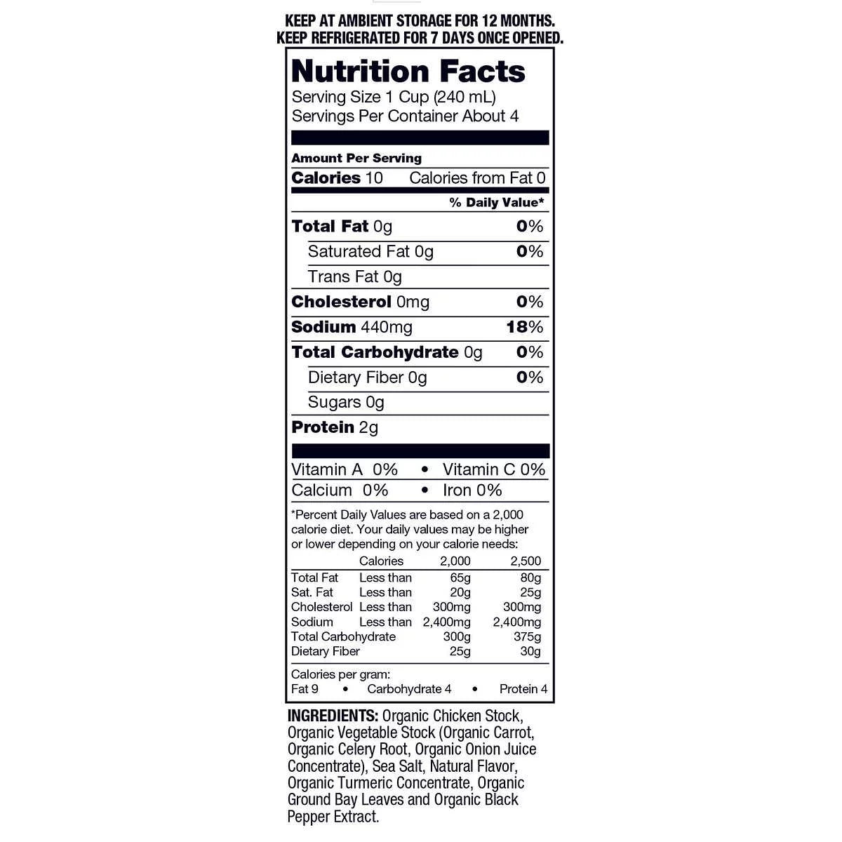 Organic Chicken Stock 32 Fluid Ounce (Pack of 6) N604703