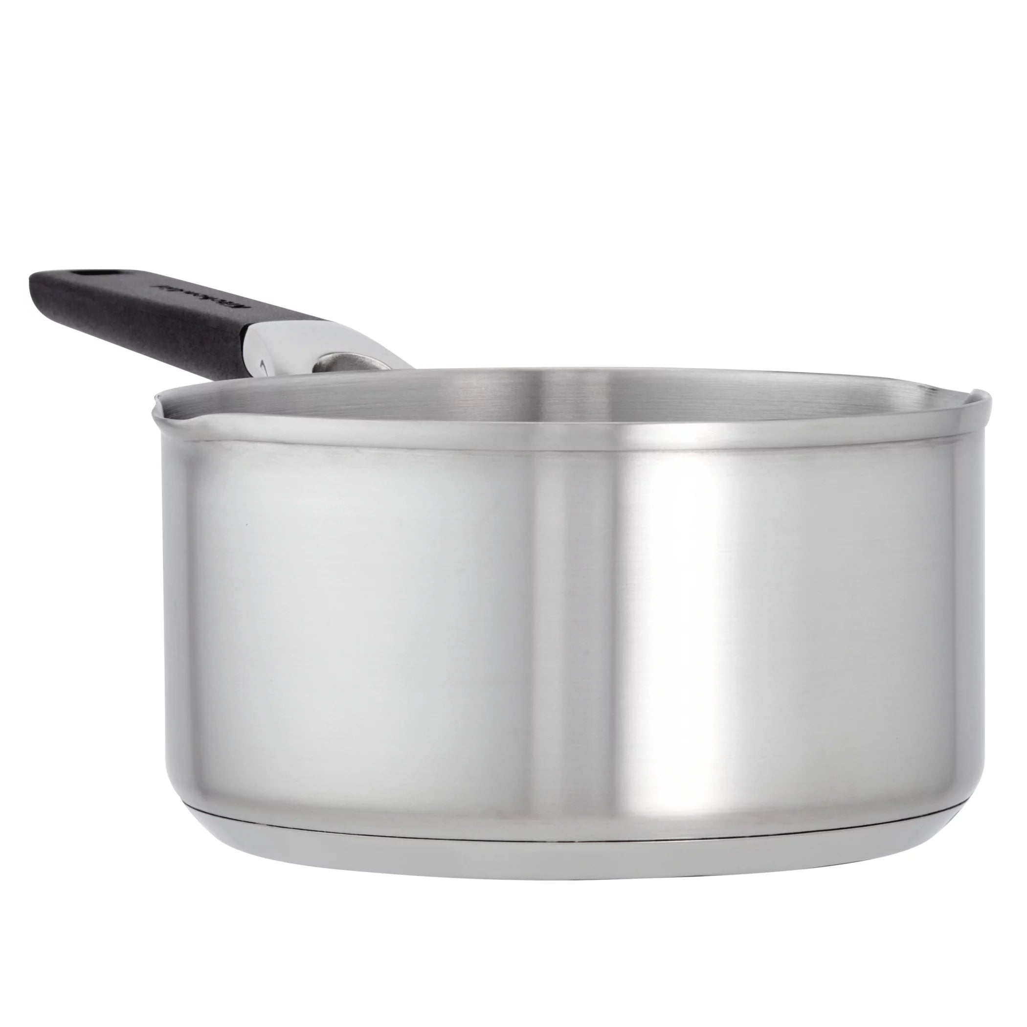 1 Quart Brushed Stainless Steel Induction Saucepan C4666
