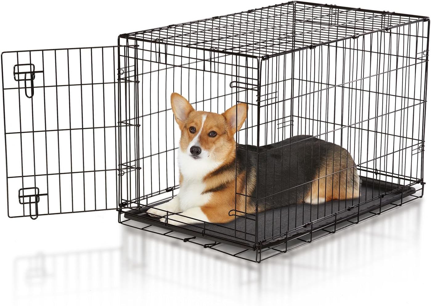 Black Medium-Large Dog Crate V8119