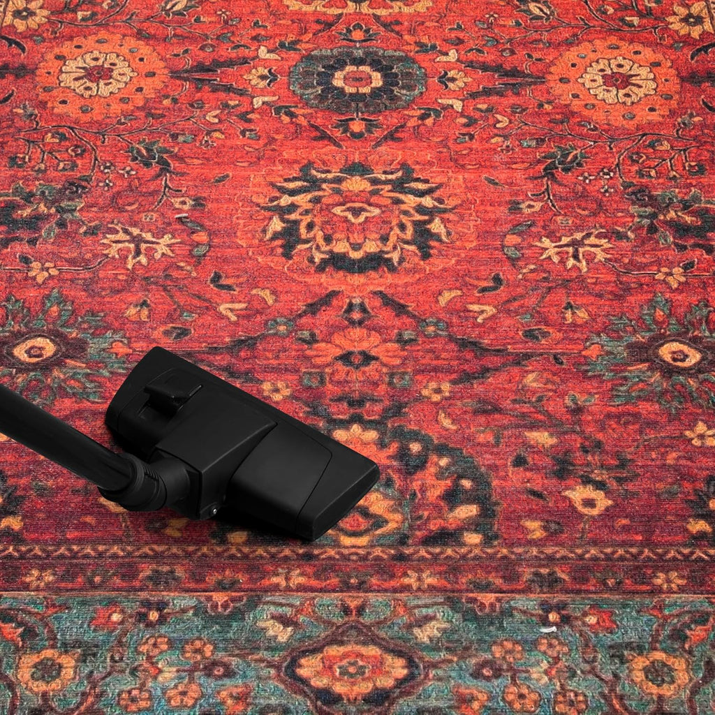 Machine Washable Non-slip Low Pile Area Rug (5' x 7') H537