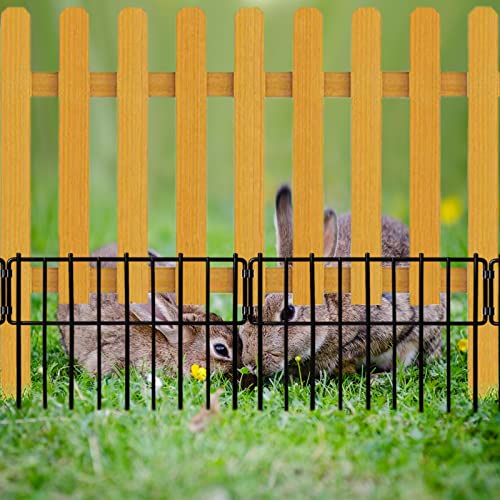 26 PCS 12In x 28Ft Rustproof Metal Wire Garden Fence U37803