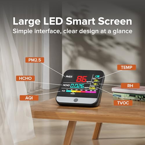 13 in 1 Air Quality Monitor with Beep Alarm G678015