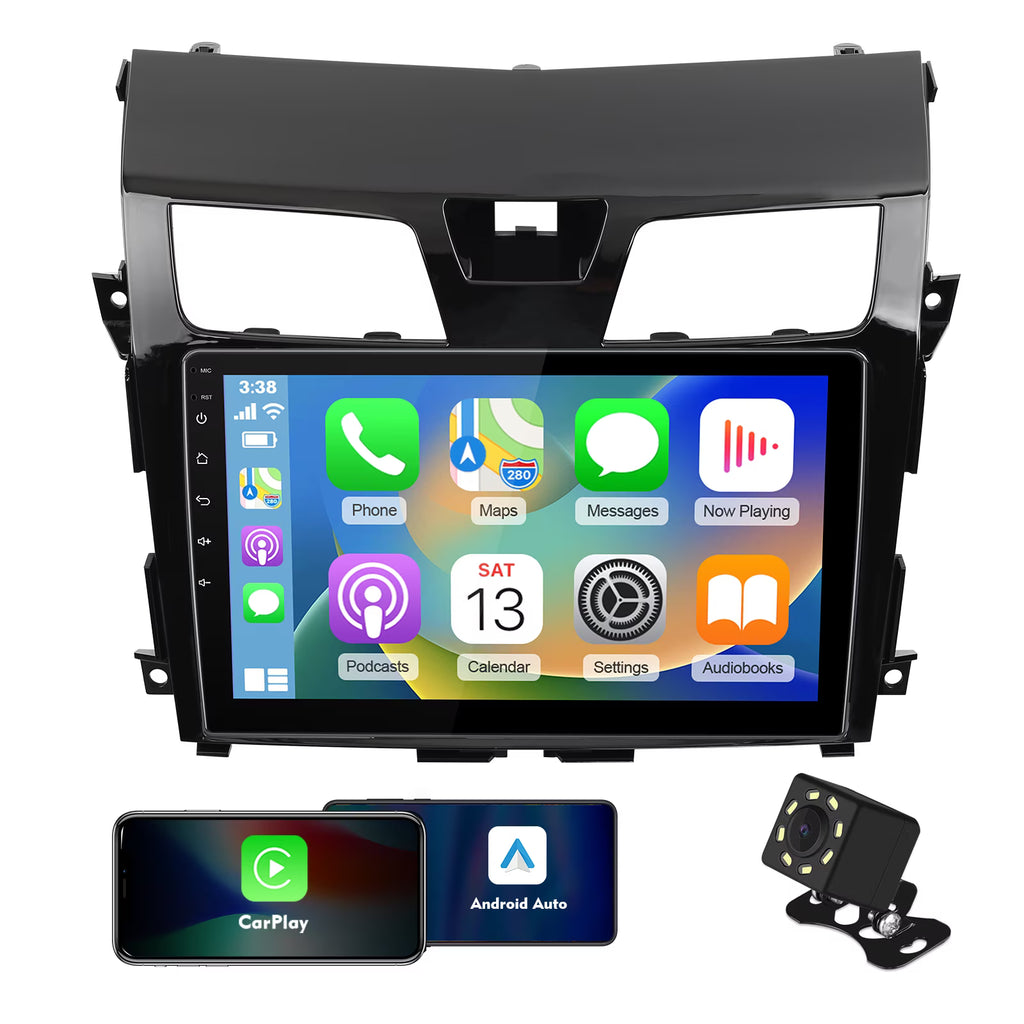 10.1 inches Android 12 Double Din Car Stereo IPS Touchscreen Car Radio with Carplay Android Auto Backup Camera GPS FM BT K703815
