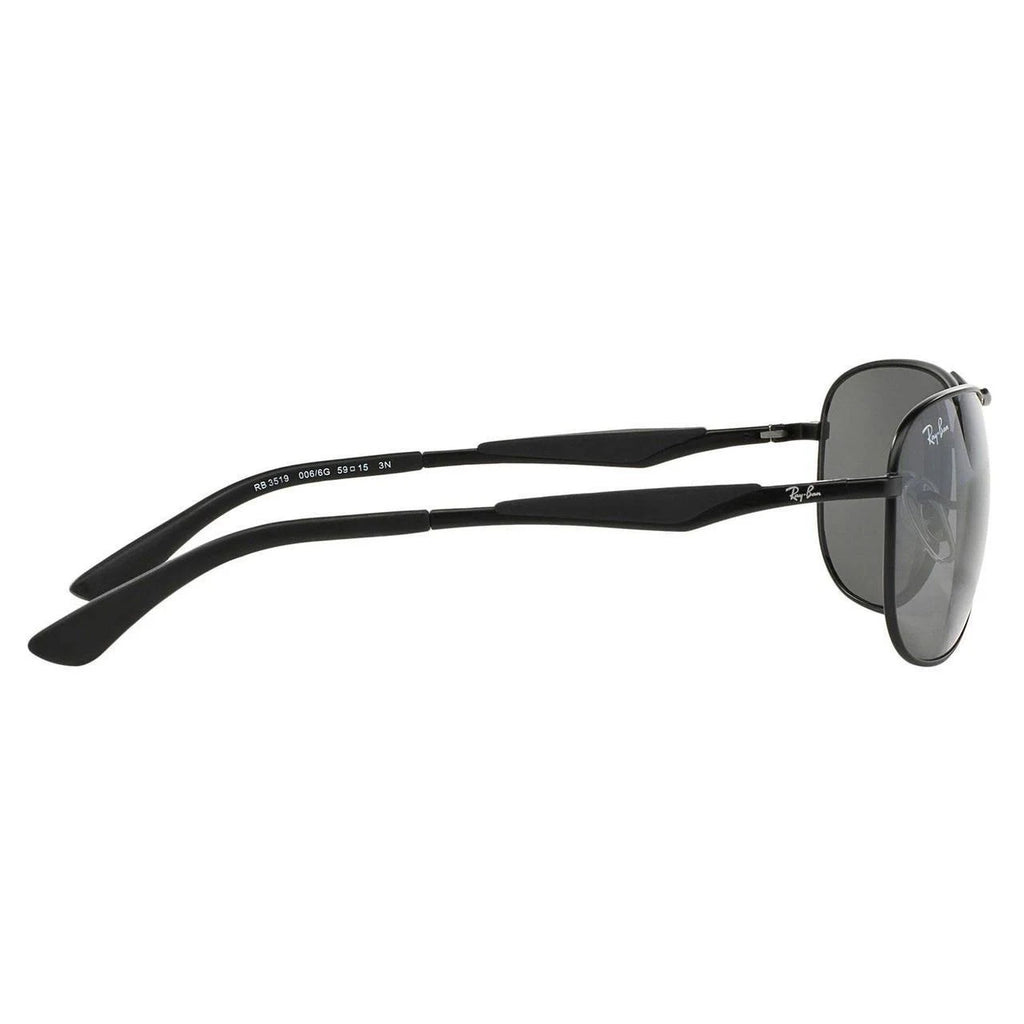 Matte Black Metal Sunglasses Y782
