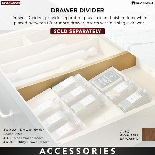 Natural Maple Wood 9 Compartment Silverware Drawer Organizer T56241