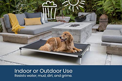 XX-Large 50"x33" Black Mesh Elevated Dog Bed Y930