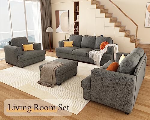 Offwhite 3 Seater Bouclé Sofa N984475