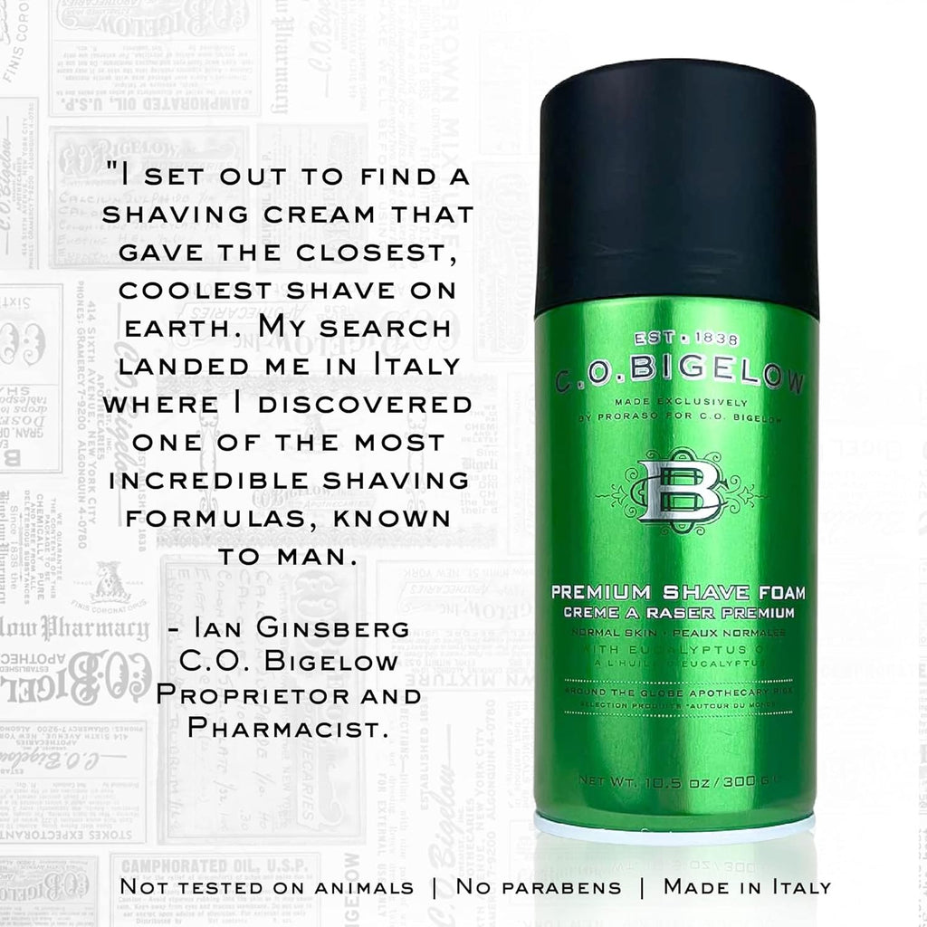 Premium Shave Foam with Eucalyptus Oil and Menthol, 10.5 oz X431