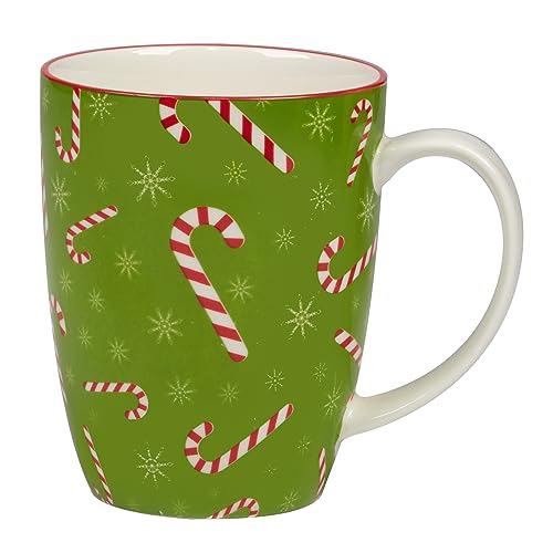 Set of 6 Assorted 14 oz Porcelain Mugs H951