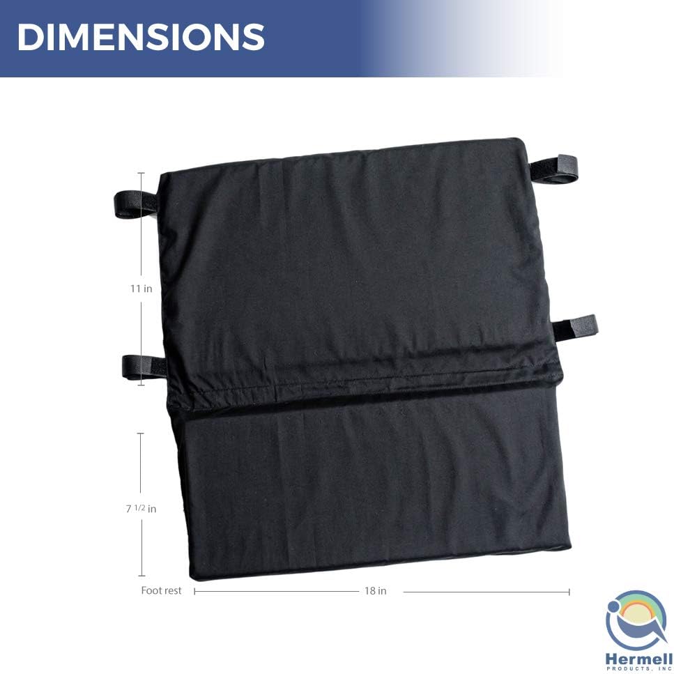 Padded Wheelchair Foot Rest, Black U969