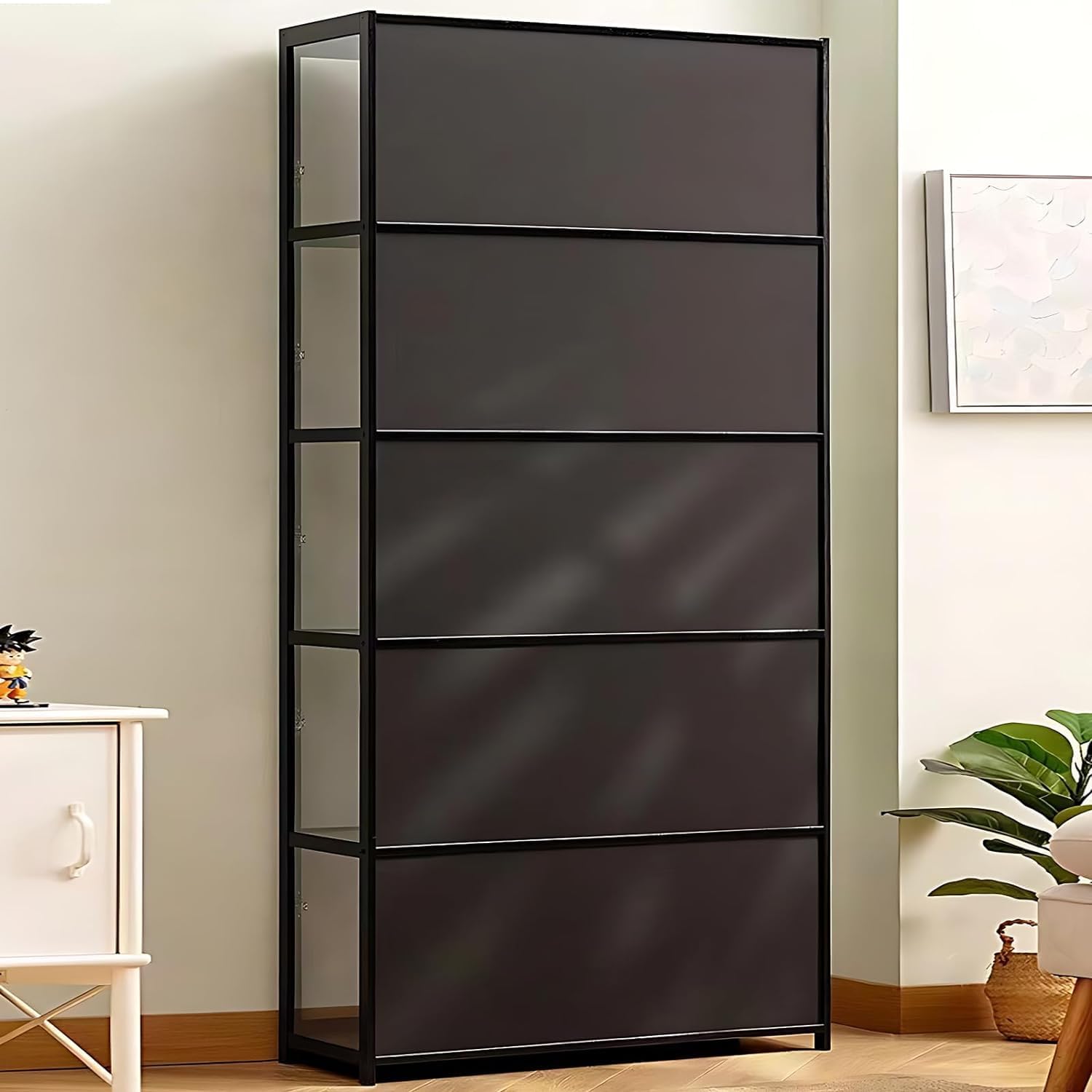 5-Tier Curio Display Cabinet with Acrylic Glass Door N50159