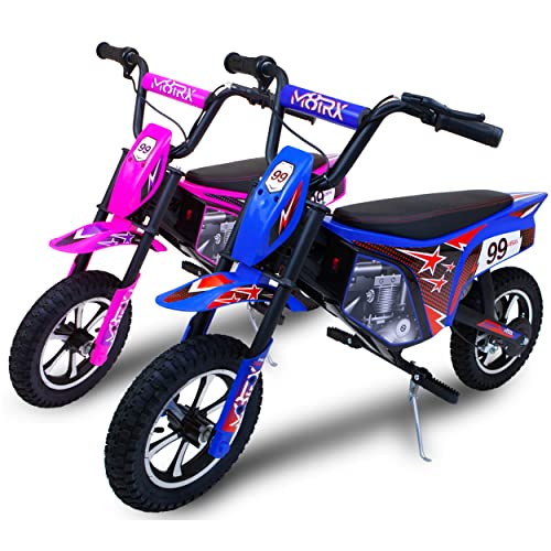 24V Electric Dirt Bike Ride on Toy Motorcycle Blue F989304