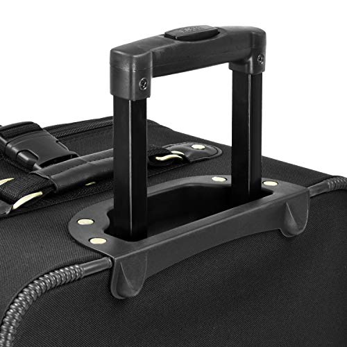 Gray 4-Piece Expandable Softside Travel Rolling Luggage Set D630