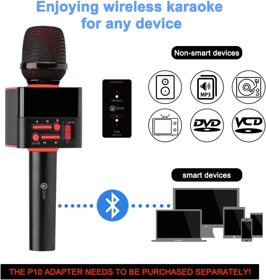 12w Cardioid Dynamic Wireless Bluetooth Karaoke Microphone I592