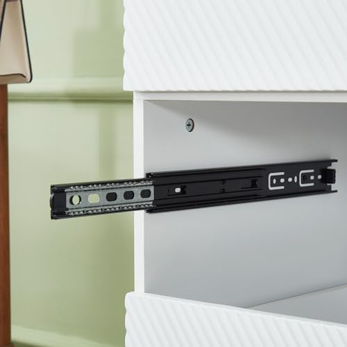 White 4 Doors 3 Drawers Wooden Closet Cabinet Wardrobe Armoire B133