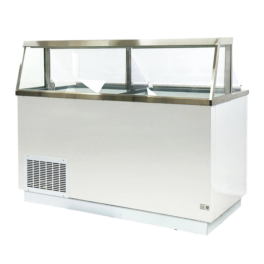 White 12 Tub Ice Cream Display Freezer Z7760
