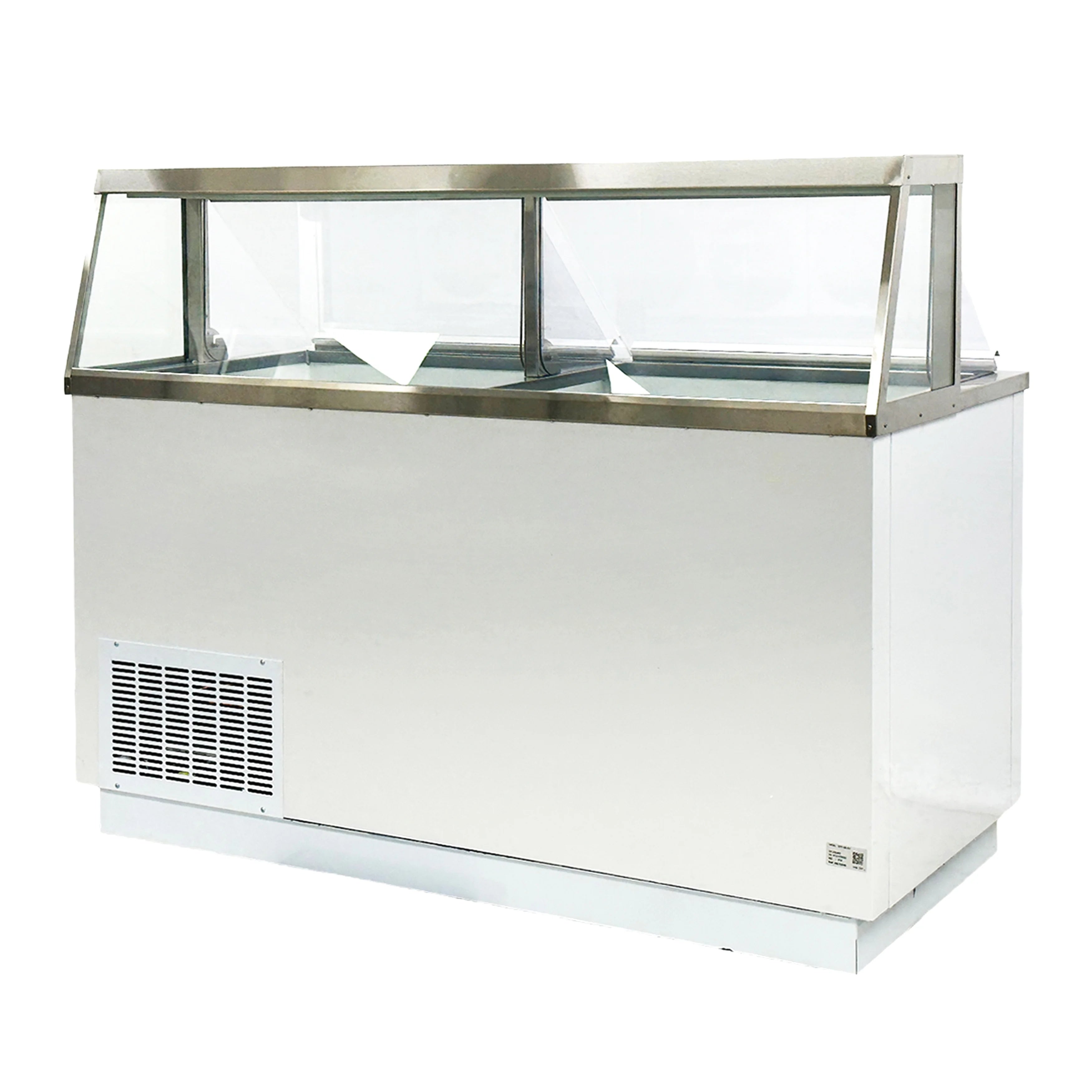 White 12 Tub Ice Cream Display Freezer Z7760