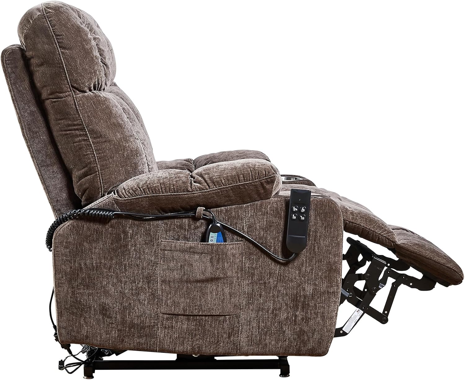 Brown Dual Motor Power Lift Recliner Chair P90827