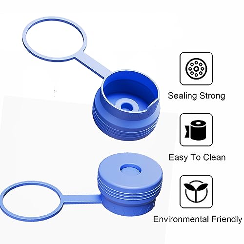 Silicone Reusable Water Jug Cap 5 Gallon 2Packs W20064
