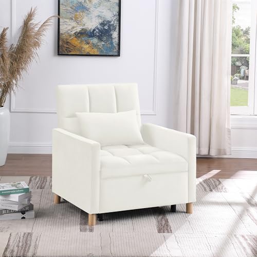 Gray 3-in-1 Sleeper Sofa with Pull Out Bed Y729507