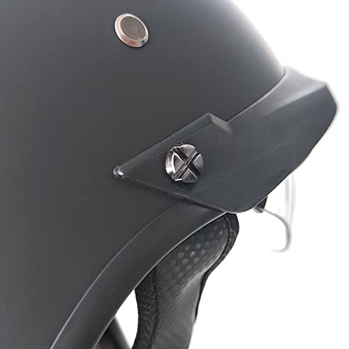 Retro Half Face Motorcycle Helmet with Visor Z42050
