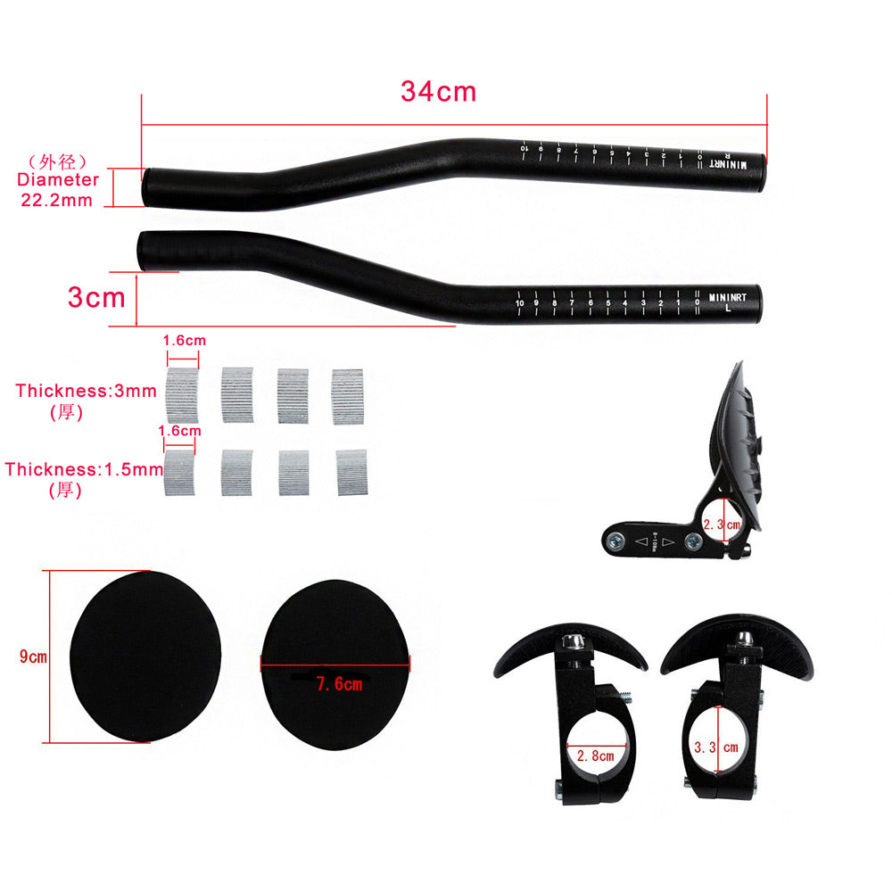 31.8mm Clamps Aero Bar for Road Mountain Bike E9459