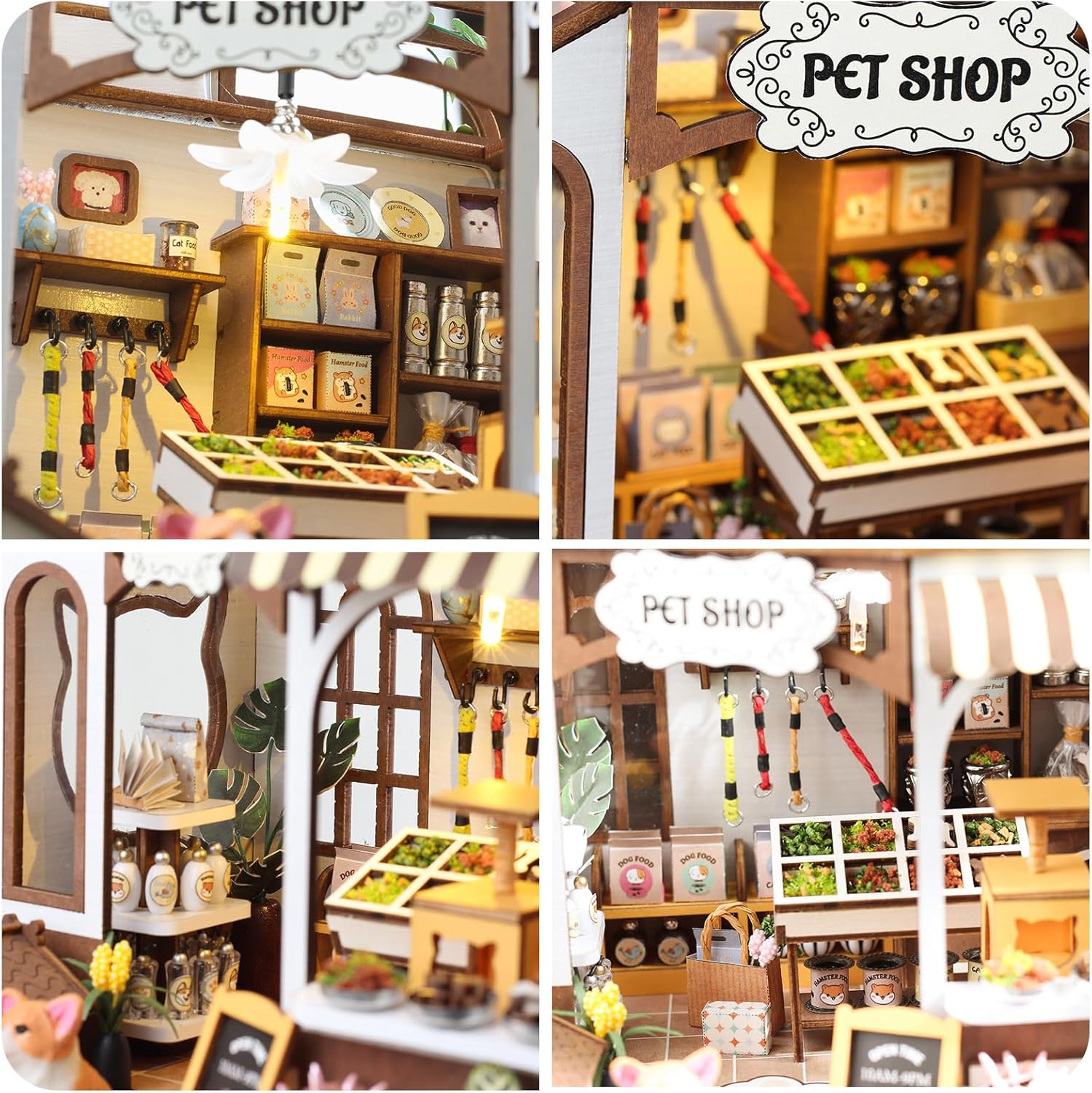 Miniature Dollhouse Kit with Furniture, 1:24 Scale J650