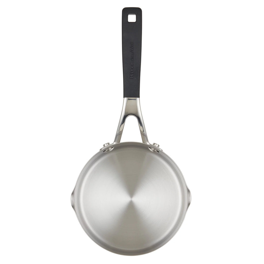 1 Quart Brushed Stainless Steel Induction Saucepan C4666