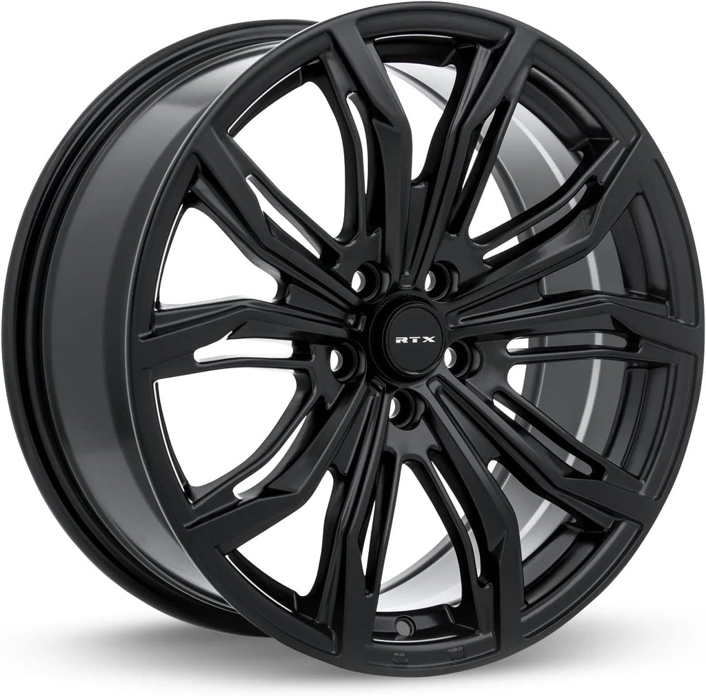 19x8.5 40 Offset 5x112 Bolt Pattern 66.6mm Hub Satin Black Rim D2189