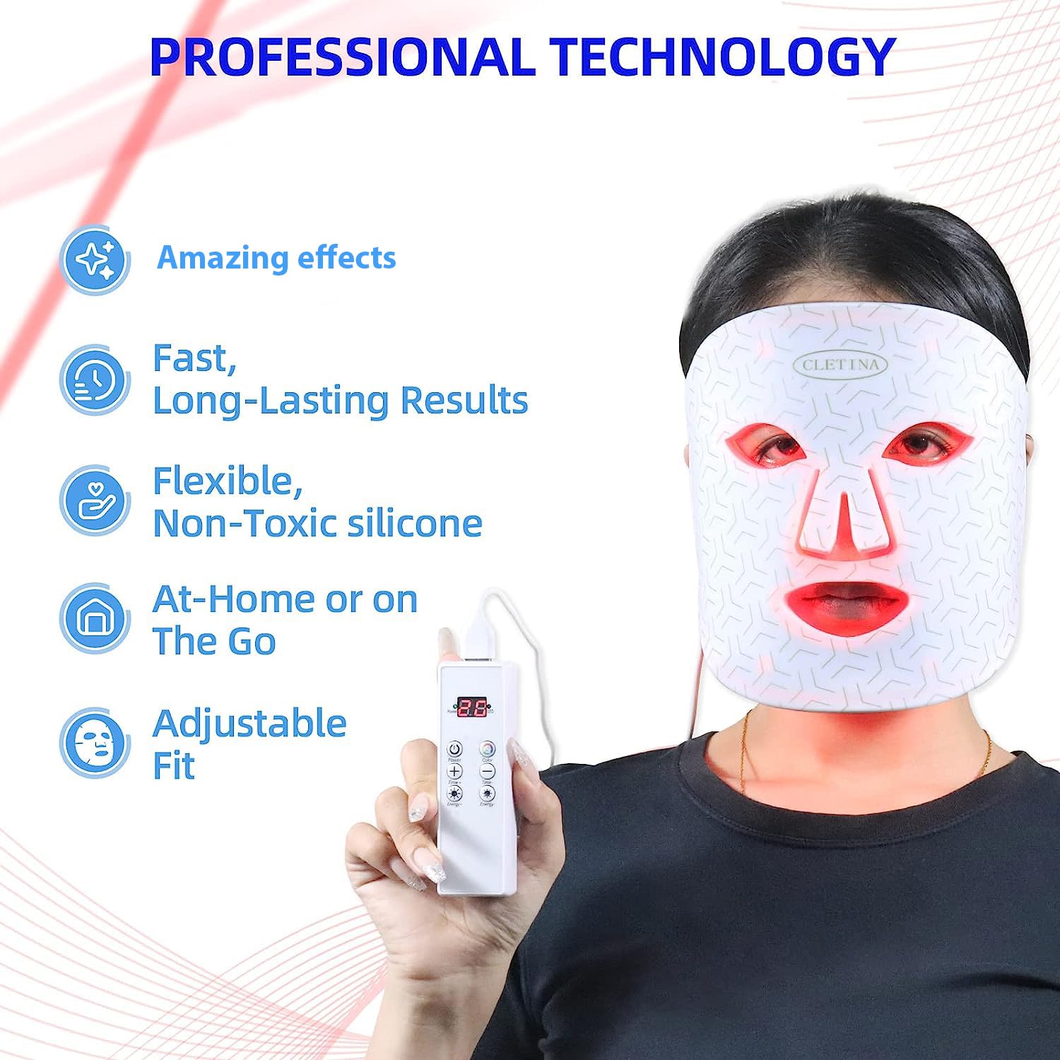 7 Colors LED Face Mask I79873