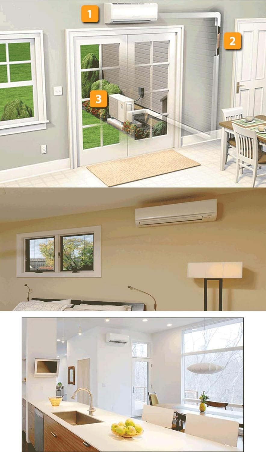 12,000 BTU Ductless Split System AC B417