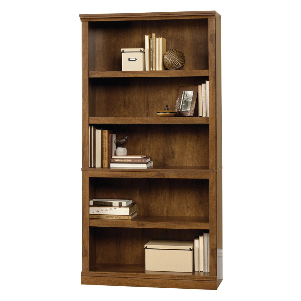 Chalked Chestnut 5-Shelf Bookcase Z893