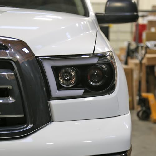 Black Projector Headlights Pair for Toyota Tundra Sequoia Z252931