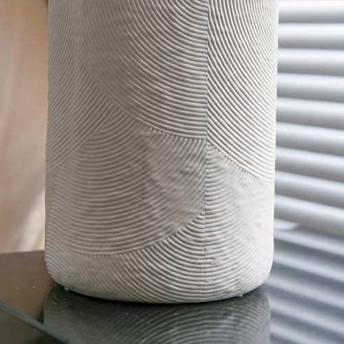 Matte White Textured Vase Set of 3 F178