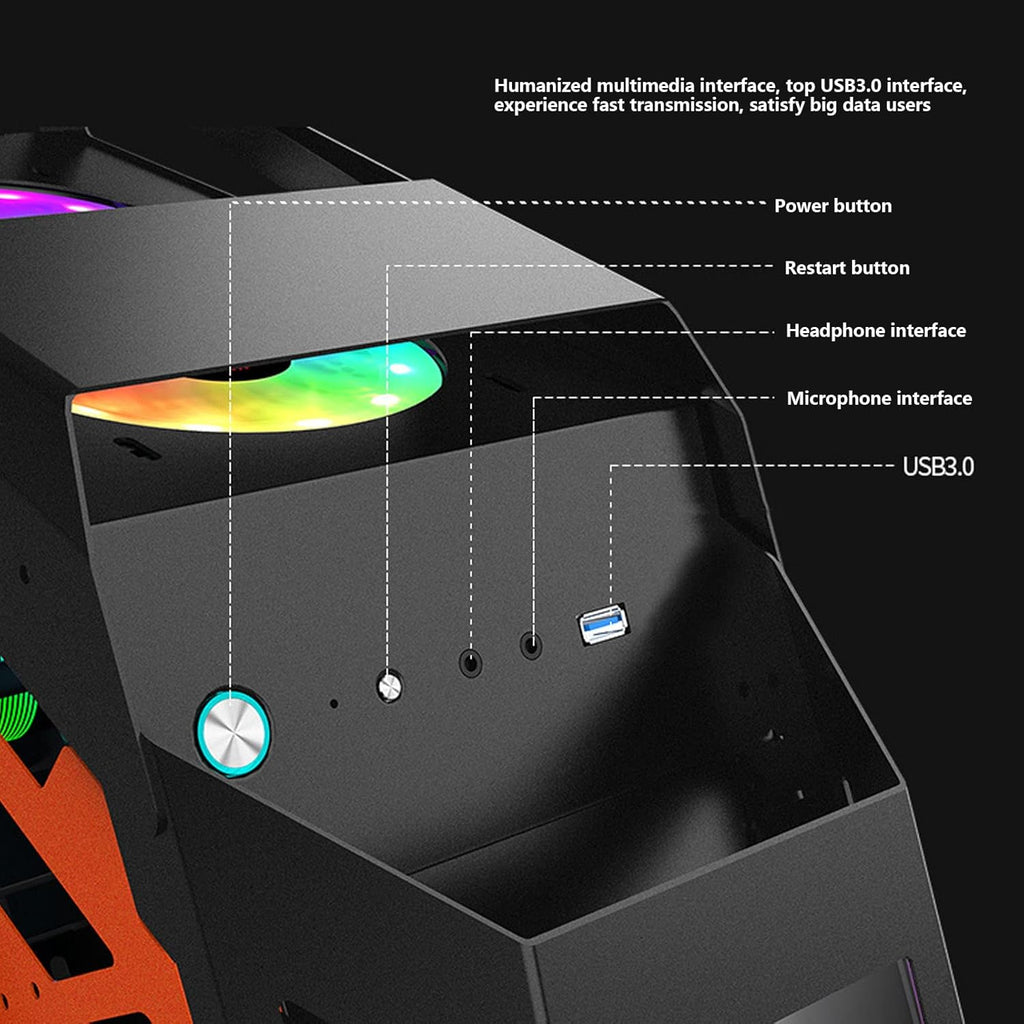 M-ATX PC Case with Tempered Glass M605490