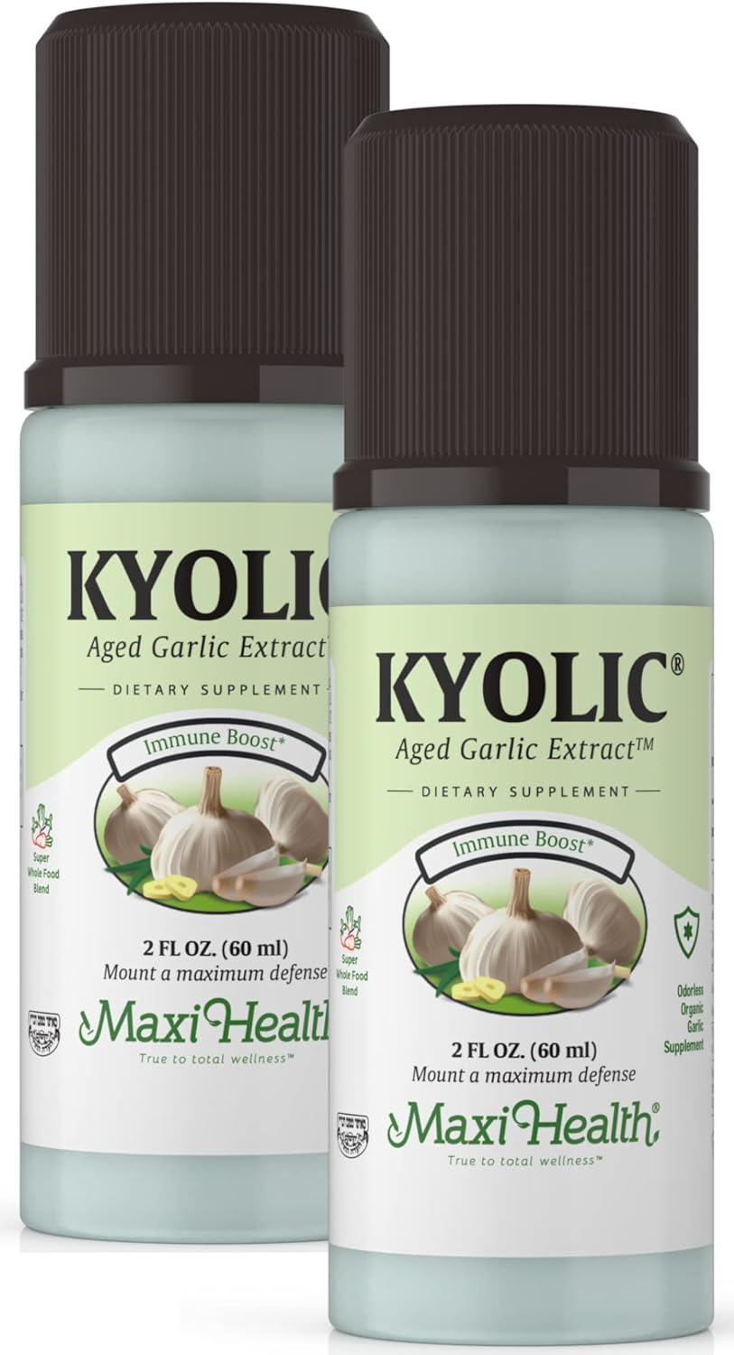 Odorless Organic Garlic Liquid Supplements 2 Pack D5889