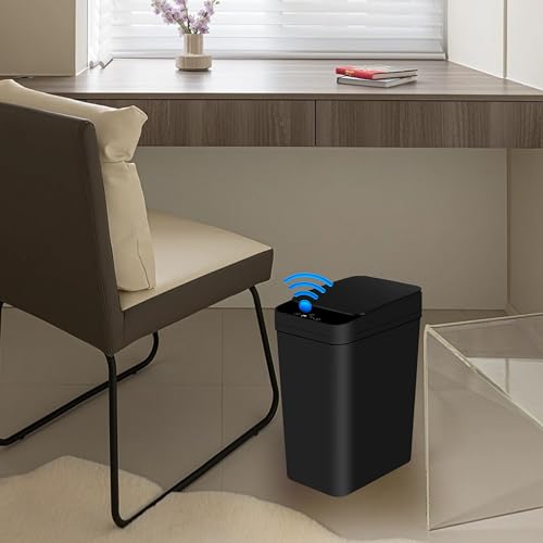 White 5 Gallon Automatic Motion Sensor Trash Can O624
