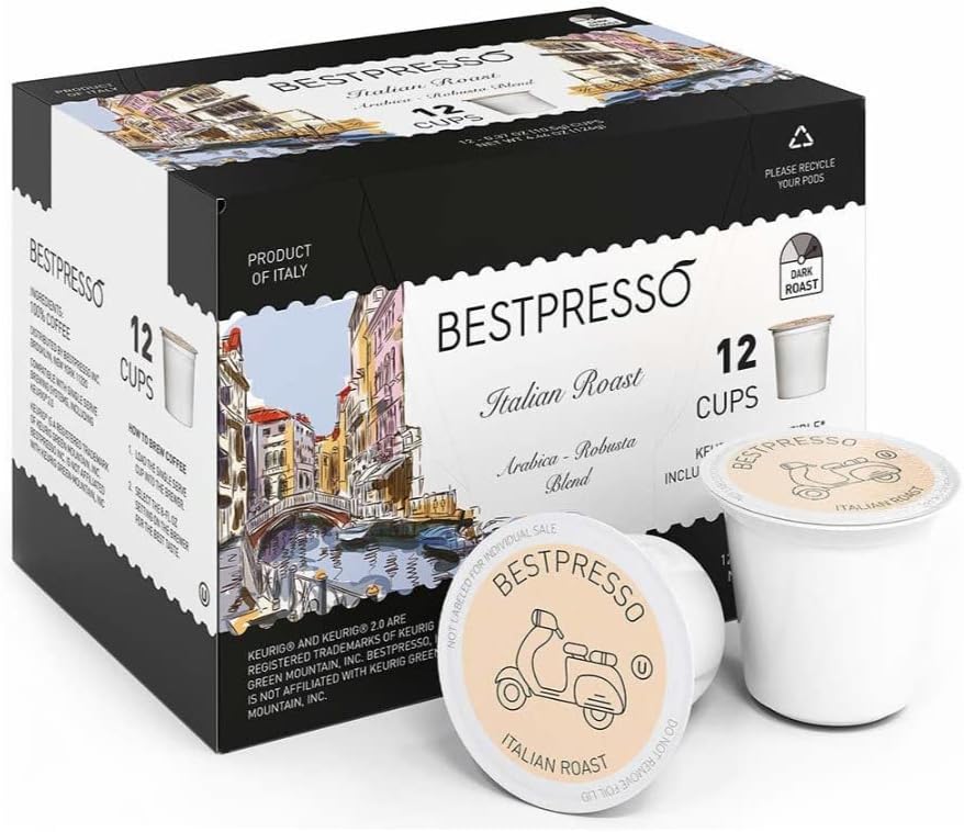 Stainless Steel Single Serve Coffee Maker with 12-Count K-Cup Set and Pod Organizer Q735506