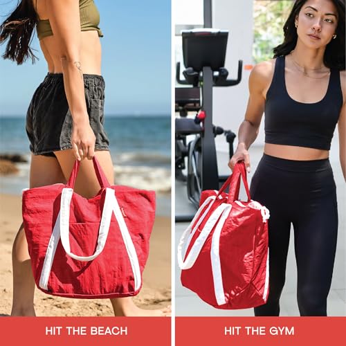Waterproof Sandproof Beach Bag with Zipper E577