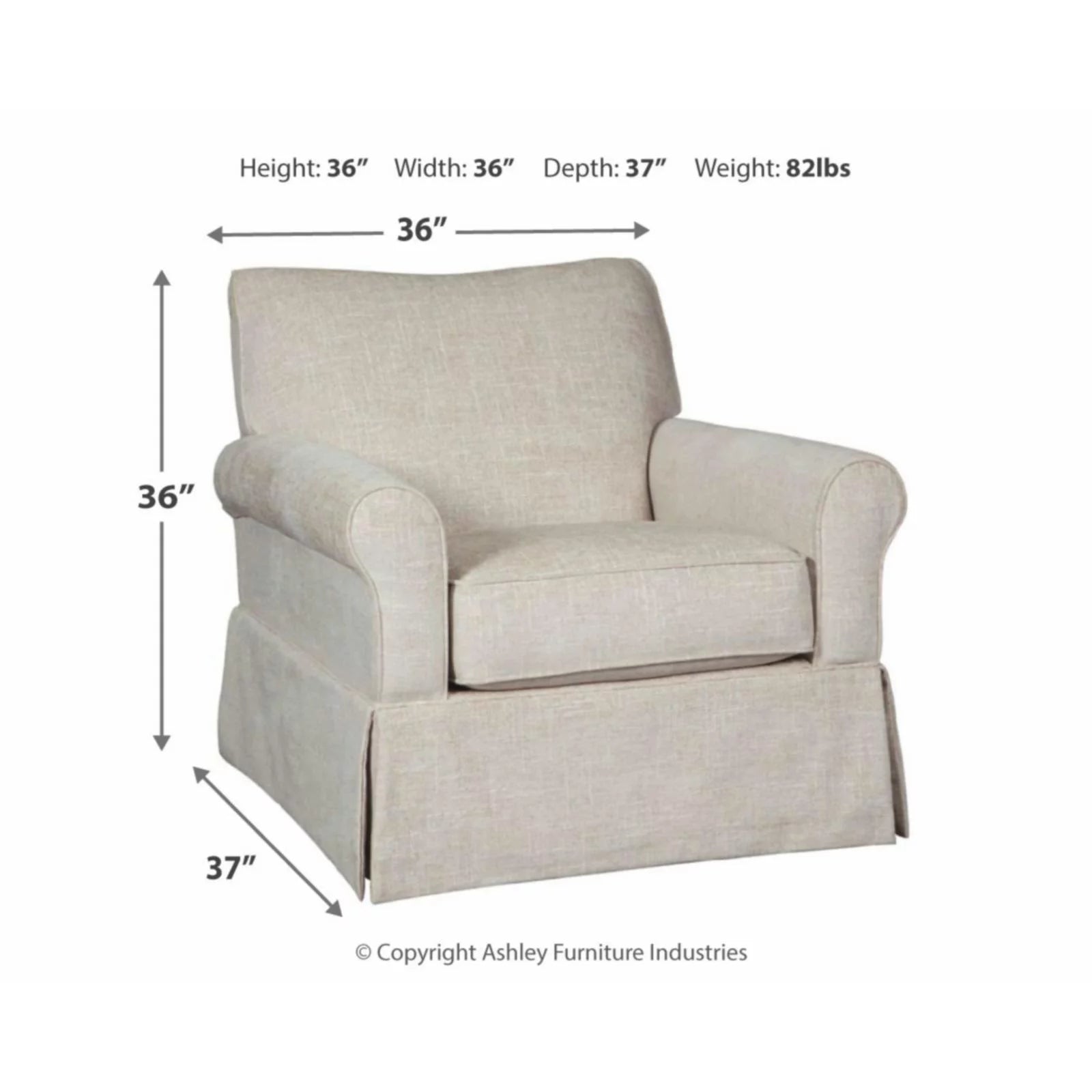 Swivel Glider Accent Chair V570407