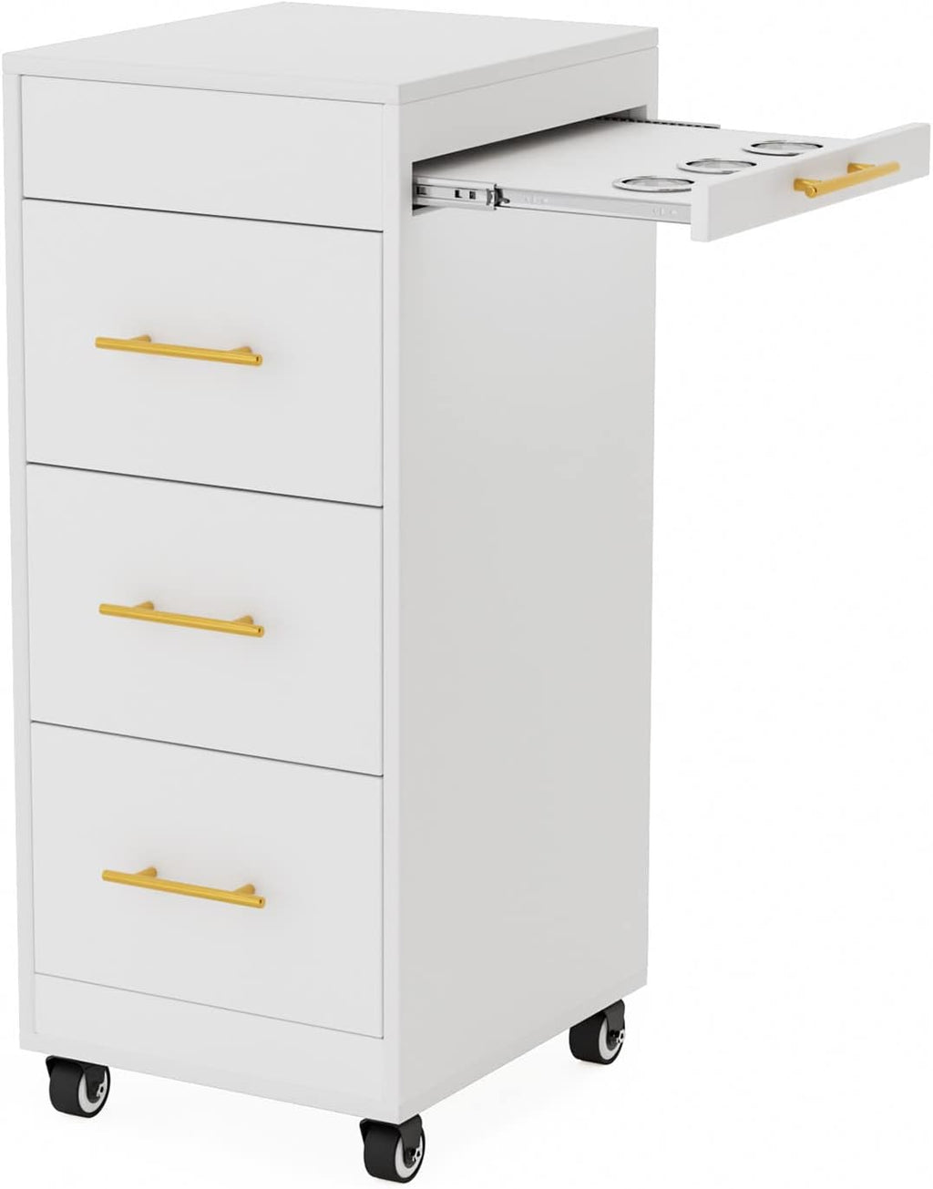 Wood Salon Trolley Cart with Wheels Z51267