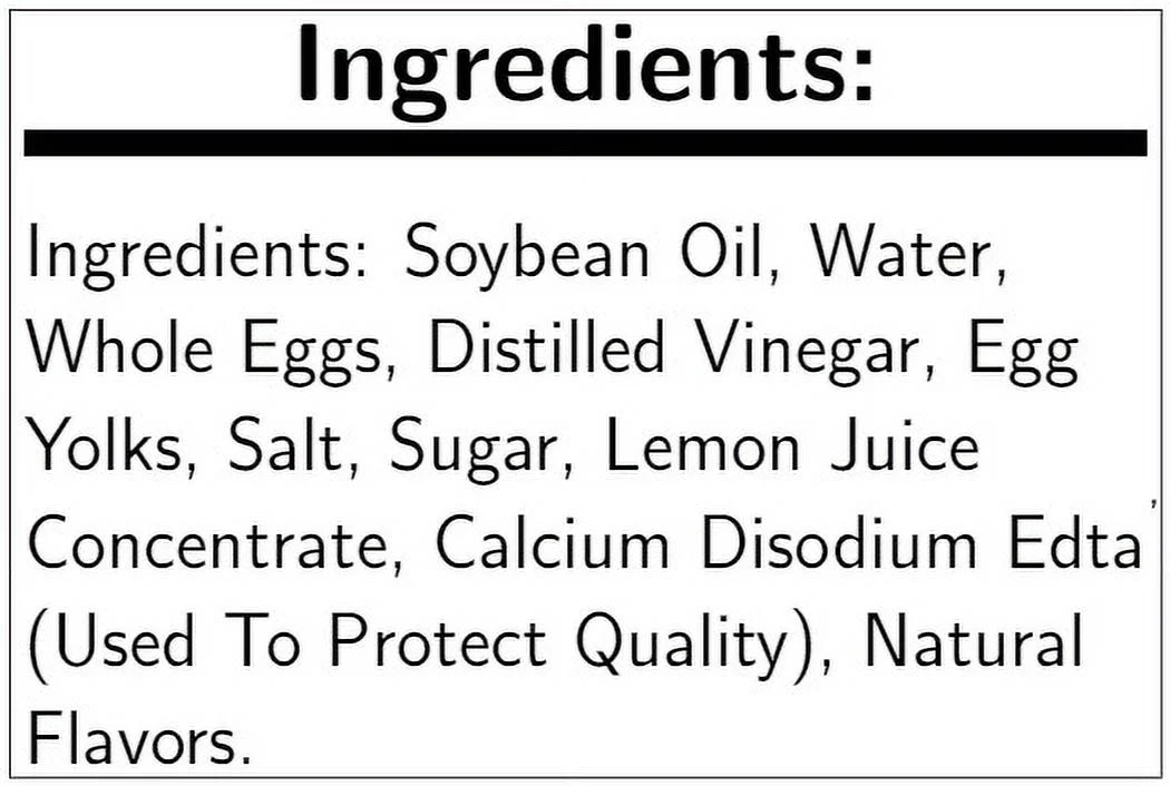 Real Mayonnaise, 1 Gallon S453665